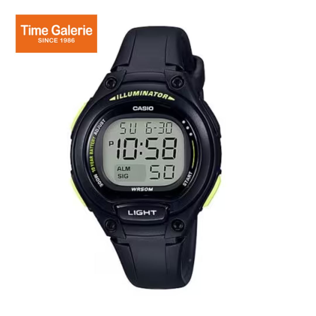 Correa de reloj de repuesto Casio - Negro - 10129723 para LW-200-1AV LW-200-1BV, Resina