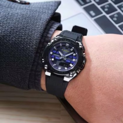 Casio G-Shock G-Steel GST-B600A-1A6DR Bluetooth Solar Purple Dial Resin Band Men Watch Casio G-Shock G-Steel GST-B600A-1A6DR Bluetooth Solar Purple Dial Resin Band Men Watch