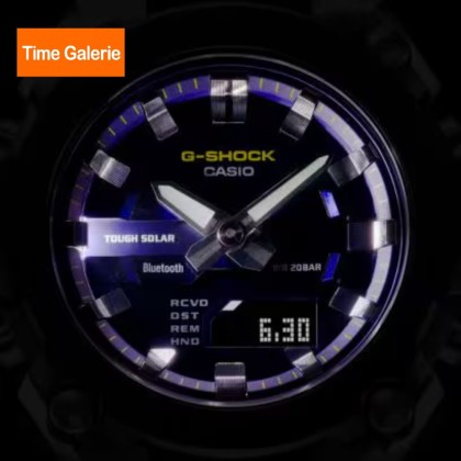 Casio G-Shock G-Steel GST-B600A-1A6DR Bluetooth Solar Purple Dial Resin Band Men Watch Casio G-Shock G-Steel GST-B600A-1A6DR Bluetooth Solar Purple Dial Resin Band Men Watch