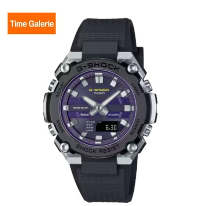 Casio G-Shock G-Steel GST-B600A-1A6DR Bluetooth Solar Purple Dial Resin Band Men Watch Casio G-Shock G-Steel GST-B600A-1A6DR Bluetooth Solar Purple Dial Resin Band Men Watch