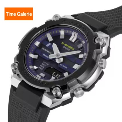 Casio G-Shock G-Steel GST-B600A-1A6DR Bluetooth Solar Purple Dial Resin Band Men Watch Casio G-Shock G-Steel GST-B600A-1A6DR Bluetooth Solar Purple Dial Resin Band Men Watch
