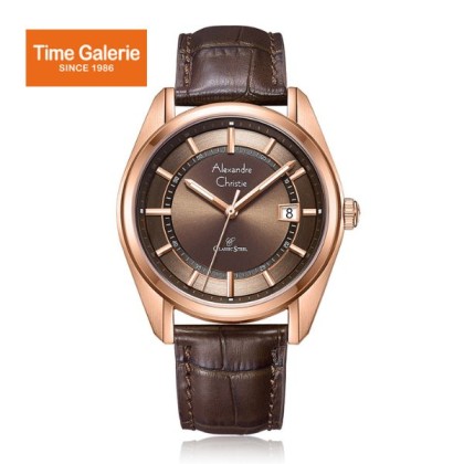 Alexandre Christie ALCW8695MDLRGBO Brown Leather Strap Men Watch Alexandre Christie ALCW8695MDLRGBO Brown Leather Strap Men Watch