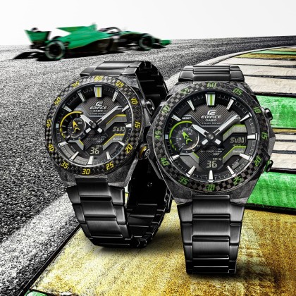 Casio Edifice ECB-2200RC-1A9 Windflow Stainless Steel Band Men Watch Casio Edifice ECB-2200RC-1A9 Windflow Stainless Steel Band Men Watch