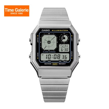 Casio Vintage A130WE-1A Stainless Steel Band Digital Unisex Watch Casio Vintage A130WE-1A Stainless Steel Band Digital Unisex Watch