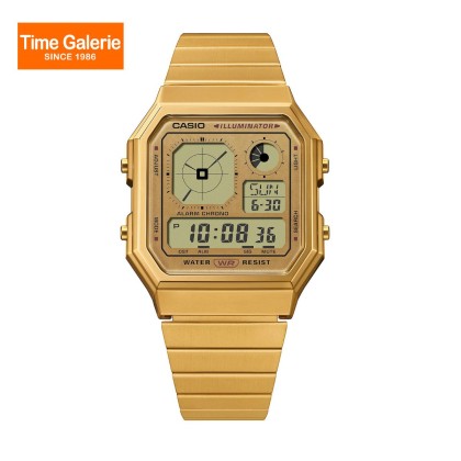 Casio Vintage A130WEG-9A Stainless Steel Band Digital Unisex Watch