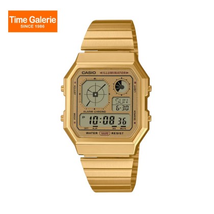 Casio Vintage A130WEG-9A Stainless Steel Band Digital Unisex Watch