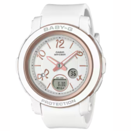 Casio Baby-G BGA-290RA-7A White Resin Band Women Sports Watch Casio Baby-G BGA-290RA-7A White Resin Band Women Sports Watch