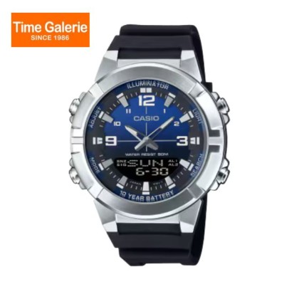 Casio General AMW-870A-2AV Black Resin Band Men Watch Casio General AMW-870A-2AV Black Resin Band Men Watch