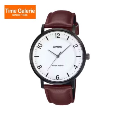 Casio General MTP-VT03BL-7B Brown Leather Band Men Watch Casio General MTP-VT03BL-7B Brown Leather Band Men Watch