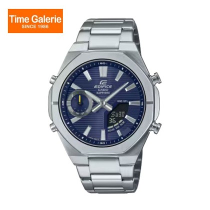 Casio Edifice ECB-S10D-2A Silver Stainless Steel Band Men Watch Casio Edifice ECB-S10D-2A Silver Stainless Steel Band Men Watch