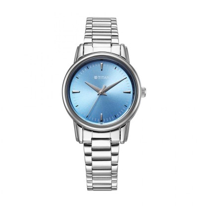 Titan Karishma 2760SM02 Blue Dial Stainless Steel Strap Quartz Women's Watch Titan Karishma 2760SM02 Blue Dial Stainless Steel Strap Quartz Women's Watch