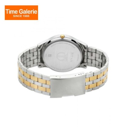 Titan Karishma 1824BM01 Silver Dial Stainless Steel Strap Quartz Men Watch