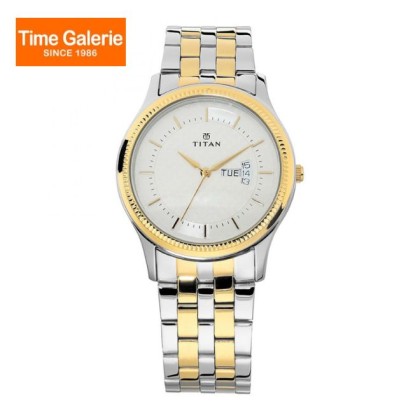 Titan Karishma 1824BM01 Silver Dial Stainless Steel Strap Quartz Men Watch