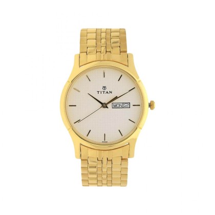 Titan Karishma 1636YM01 Silver Dial Stainless Steel Quartz Men Watch