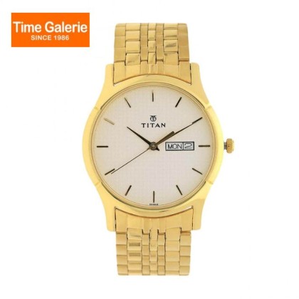 Titan Karishma 1636YM01 Silver Dial Stainless Steel Quartz Men Watch
