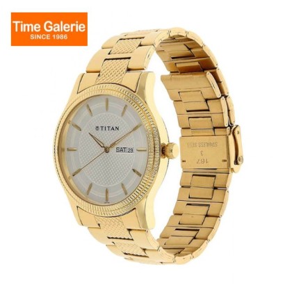Titan Karishma 1650YM05 Silver Dial Stainless Steel Quartz Men Watch Titan Karishma 1650YM05 Silver Dial Stainless Steel Quartz Men Watch