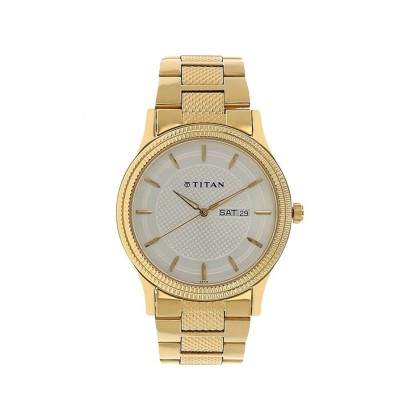 Titan Karishma 1650YM05 Silver Dial Stainless Steel Quartz Men Watch Titan Karishma 1650YM05 Silver Dial Stainless Steel Quartz Men Watch