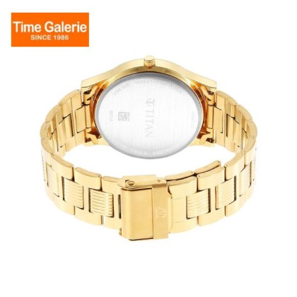 Titan Karishma 1650YM09 Champagne Dial Stainless Steel Quartz Men Watch Titan Karishma 1650YM09 Champagne Dial Stainless Steel Quartz Men Watch