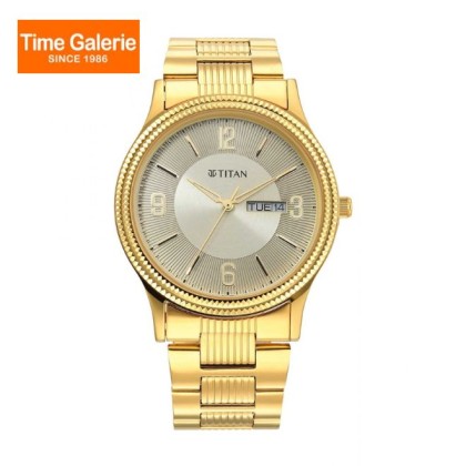 Titan Karishma 1650YM09 Champagne Dial Stainless Steel Quartz Men Watch Titan Karishma 1650YM09 Champagne Dial Stainless Steel Quartz Men Watch