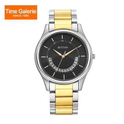 Titan Karishma 1713BM02 Black Dial Stainless Steel Quartz Men Watch Titan Karishma 1713BM02 Black Dial Stainless Steel Quartz Men Watch