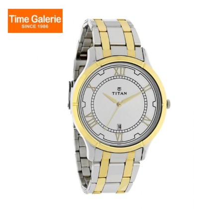 Titan Karishma 1775BM01 Silver Dial Stainless Steel Strap Quartz Men Watch Titan Karishma 1775BM01 Silver Dial Stainless Steel Strap Quartz Men Watch