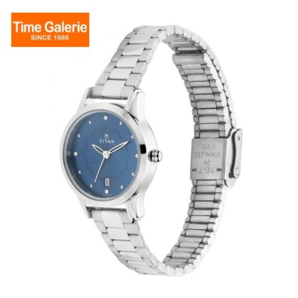 Titan Karishma 2628SM01 Blue Dial Metal Strap Quartz Women Watch