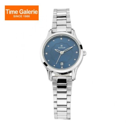 Titan Karishma 2628SM01 Blue Dial Metal Strap Quartz Women Watch Titan Karishma 2628SM01 Blue Dial Metal Strap Quartz Women Watch