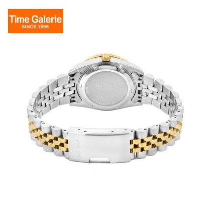 Bonia Noble BNB10550-3157 White Mother Of Pearl Dial Stainless Steel Women Watch