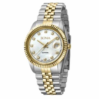 Bonia Noble BNB10550-1157 White Mother Of Pearl Dial Stainless Steel Men Watch 36mm Bonia Noble BNB10550-1157 White Mother Of Pearl Dial Stainless Steel Men Watch 36mm