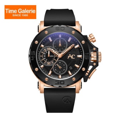 Alexandre Christie ALCW9205MCRBRBA Leather Strap Men Watch