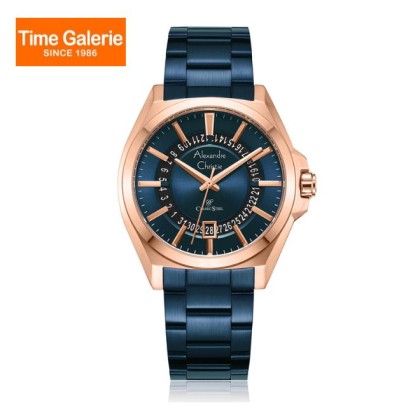 Alexandre Christie ALCW8688MDBURBU Blue Stainless Steel Men Watch