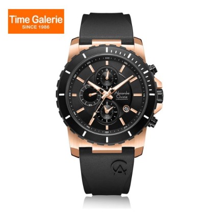 Alexandre Christie ALCW6141MCRBRBA Silicone Strap Men Watch Alexandre Christie ALCW6141MCRBRBA Silicone Strap Men Watch
