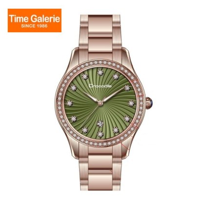 Crocodile CRDW6815.368 Green Dial Stainless Steel Women Watch