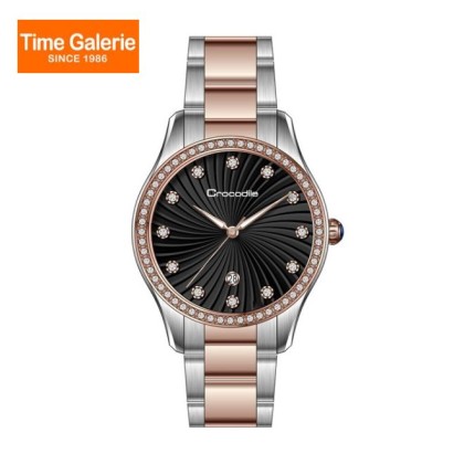 Crocodile CRDW6814.328 Black Dial Stainless Steel Women Watch Crocodile CRDW6814.328 Black Dial Stainless Steel Women Watch