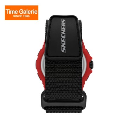 Skechers SR1128 Downey Black Nylon Strap Men Watch Skechers SR1128 Downey Black Nylon Strap Men Watch