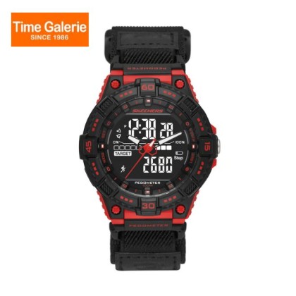 Skechers SR1128 Downey Black Nylon Strap Men Watch Skechers SR1128 Downey Black Nylon Strap Men Watch