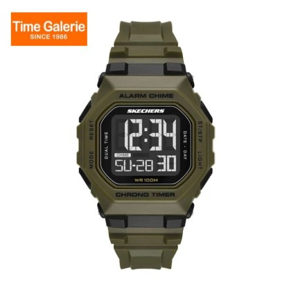 Skechers SR1186 Green-Tone Polyurethane Strap Men Watch