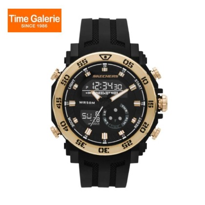Skechers SR5214 Black Polyurethane Strap Men Watch Skechers SR5214 Black Polyurethane Strap Men Watch