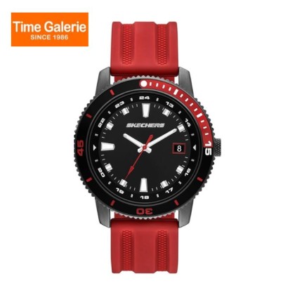 Skechers SR5233 Red Silicone Strap Men Watch