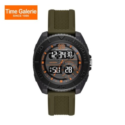 Skechers SR5241 Green Silicone Strap Men Watch