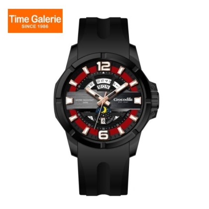 Crocodile CRDW7143.188A Analog Black Band Men Watch Crocodile CRDW7143.188A Analog Black Band Men Watch