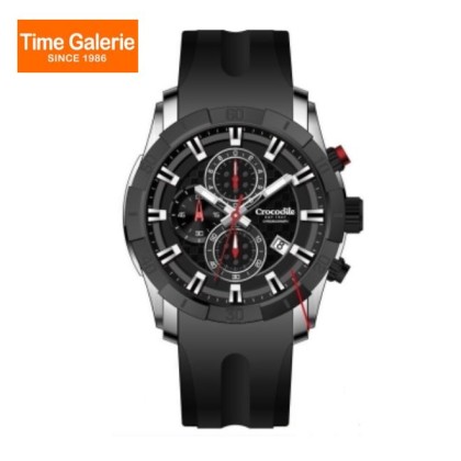 Crocodile CRDW7151.128C Analog Black Band Men Watch Crocodile CRDW7151.128C Analog Black Band Men Watch