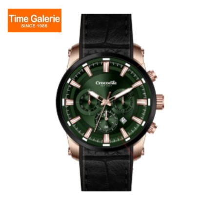 Crocodile CRDW7375.168C Black Leather Strap Men Watch Crocodile CRDW7375.168C Black Leather Strap Men Watch