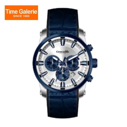 Crocodile CRDW7372.158C Blue Leather Strap Men Watch Crocodile CRDW7372.158C Blue Leather Strap Men Watch