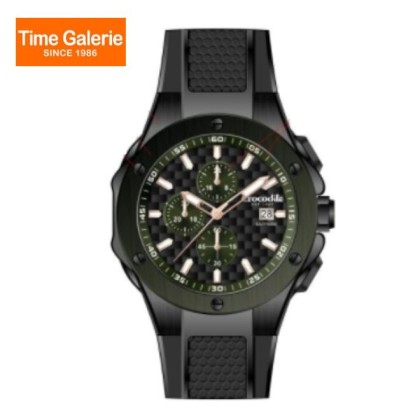 Crocodile CRDW7413.168C Black Silicone Strap Men Watch Crocodile CRDW7413.168C Black Silicone Strap Men Watch