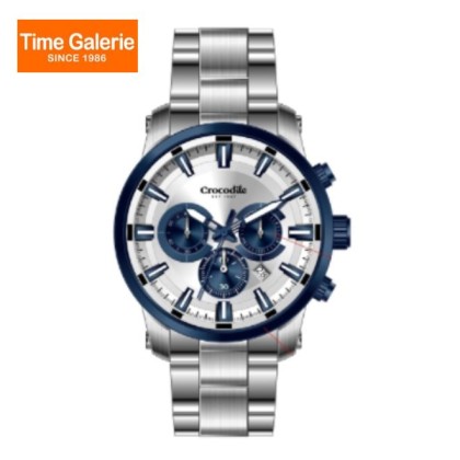 Crocodile CRDW7474.118C Silver Dial Stainless Steel Band Men Watch Crocodile CRDW7474.118C Silver Dial Stainless Steel Band Men Watch