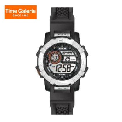 BUM BM06702 Digital Black Polyurethane Strap Men Watch 