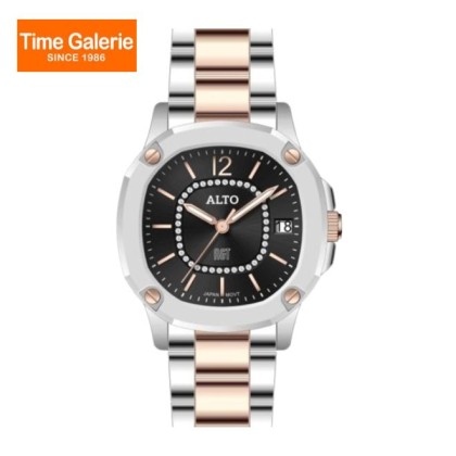 Alto ALT-DL01-SR-BK Black Dial Stainless Steel Women Watch