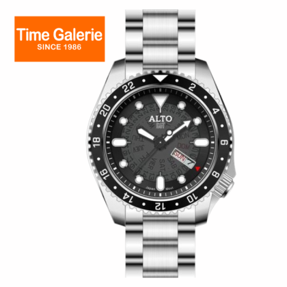 Alto ALT-DL02-BK-BK Grey Dial Stainless Steel Men Watch