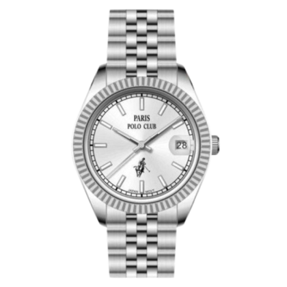 Paris Polo Club PPC-EA20-SL-WE Solid Steel Band Women Watch